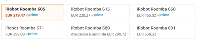 20 pièces de Replacement pour iRobot Roomba série 600 600 605 606 610 615  620 625 630