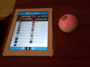 tablette ipad et sphero