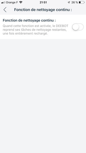 nettoyage continu ozmo 930 deebot