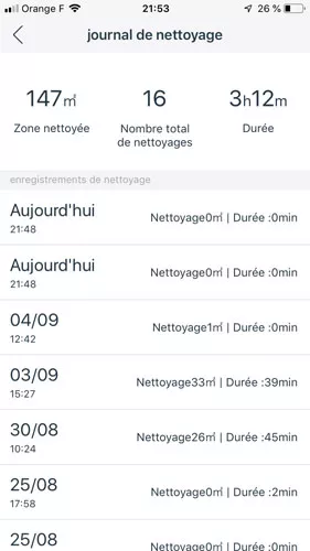 journal de nettoyage ozmo 930 deebot