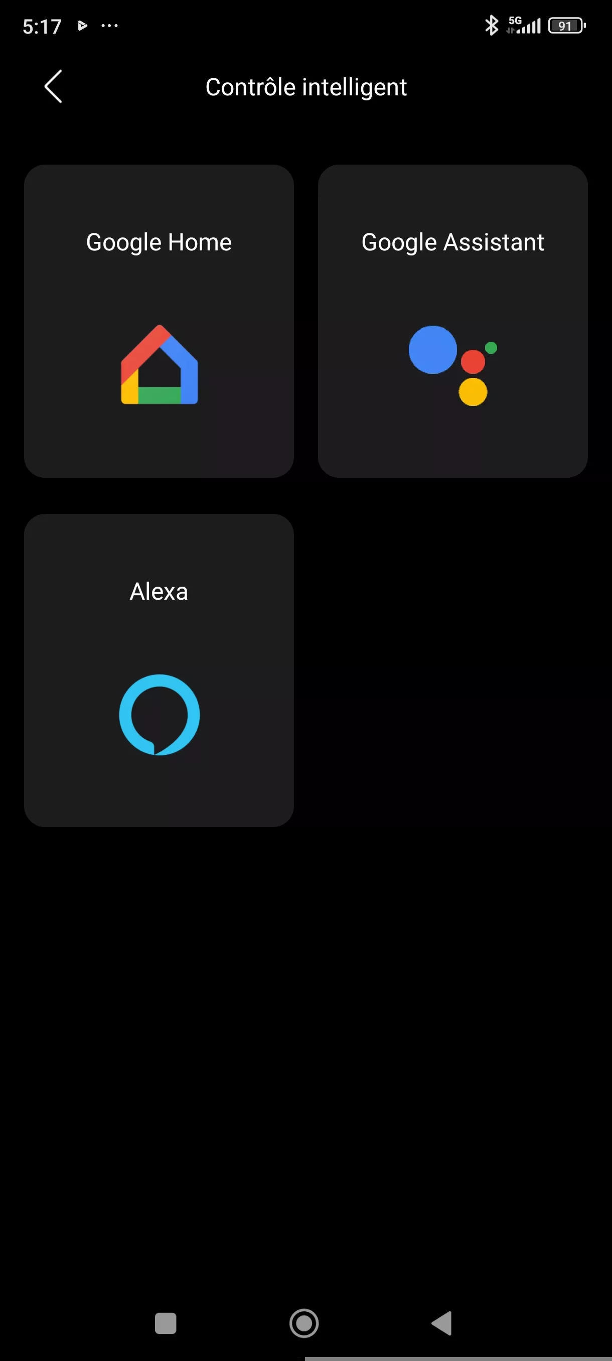 Application Roborock contrôle intelligent Google Home Alexa